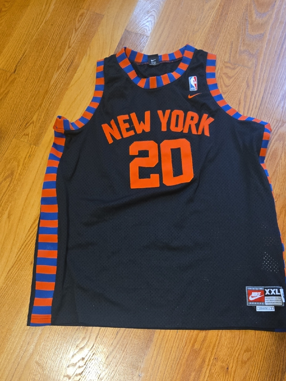 New York Knicks Nike Allan Houston Rewind NBA Basketball Jersey.  Mens XXL.